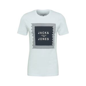 JACK & JONES Tričko 'Cap'  biela / grafitová