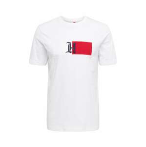TOMMY HILFIGER Shirt 'Lewis Hamilton'  biela / červená / námornícka modrá
