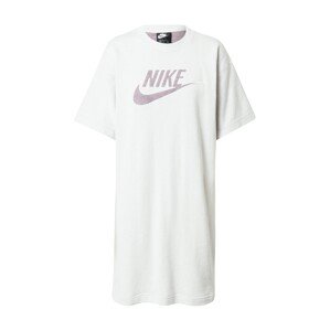 Nike Sportswear Oversize šaty  svetlofialová / biela