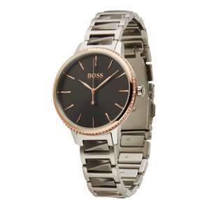 BOSS Orange Analógové hodinky 'SIGNATURE'  ružové zlato / strieborná / biela / tmavosivá