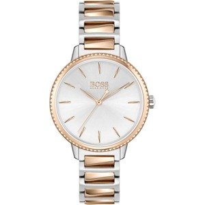 BOSS Casual Analógové hodinky 'SIGNATURE'  ružové zlato / strieborná / biela