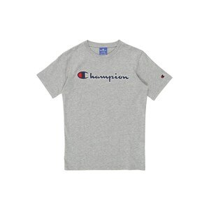 Champion Authentic Athletic Apparel Tričko  sivá / tmavomodrá / biela / červená