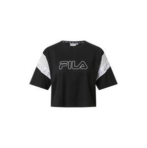FILA Funkčné tričko 'Lolle'  biela / čierna / sivá melírovaná