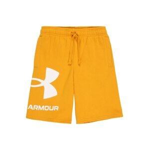 UNDER ARMOUR Športové nohavice  žltá / biela