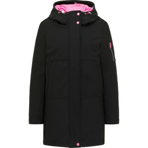 MYMO Zimný kabát  čierna / ružová
