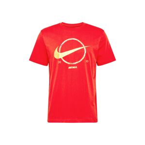 Nike Sportswear Tričko  zlatá / červená
