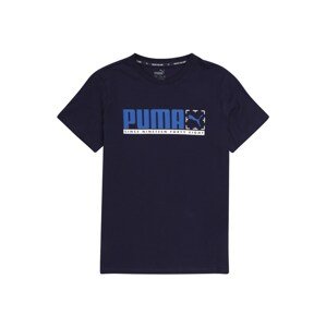 PUMA Tričko 'Active Sports'  modrá / tmavomodrá / biela