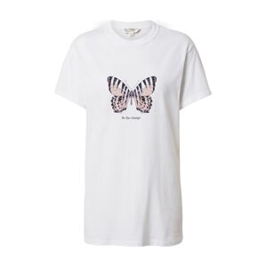 Miss Selfridge T-Shirt  biela / staroružová / tmavomodrá