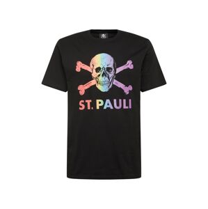 FC St. Pauli Tričko 'Regenbogen'  zmiešané farby / čierna