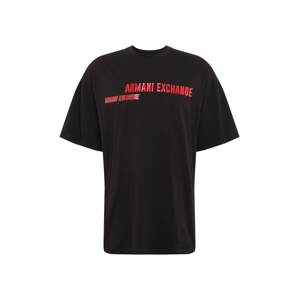 ARMANI EXCHANGE T-Shirt '6HZTKA'  červená / čierna