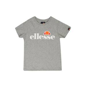 ELLESSE Tričko 'Malia'  sivá melírovaná / oranžová / červená / biela