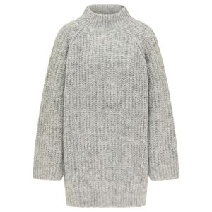 MYMO Oversize sveter  sivá melírovaná