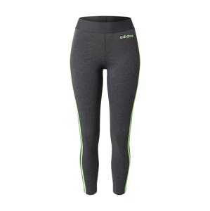 ADIDAS PERFORMANCE Športové nohavice  tmavosivá / neónovo zelená