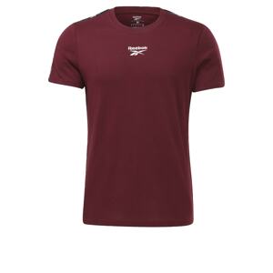 Reebok Sport Shirt  vínovo červená / biela