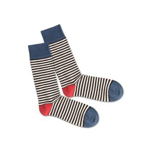 DillySocks Ponožky 'Basic Liner'  červená / modrá / biela