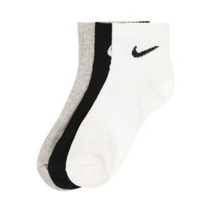 NIKE Športové ponožky 'Everyday Lightweight'  sivá / čierna / biela