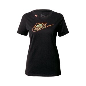 NIKE Funkčné tričko 'Worldwide 1'  čierna / oranžová / mätová