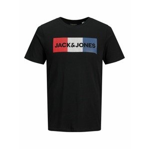 JACK & JONES Tričko  námornícka modrá / červená / čierna / biela