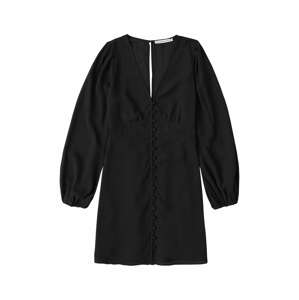 Abercrombie & Fitch Košeľové šaty  čierna