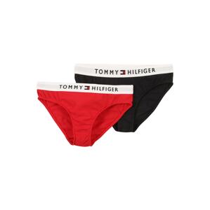 Tommy Hilfiger Underwear Nohavičky  čierna / červená / biela
