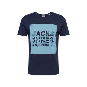 JACK & JONES Tričko 'FURY'  námornícka modrá / svetlomodrá