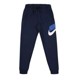 Nike Sportswear Nohavice  námornícka modrá / dymovo modrá / biela