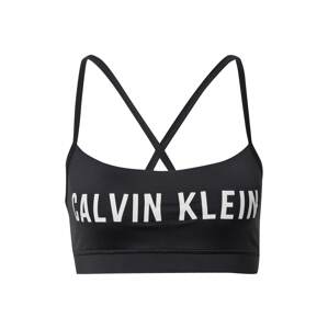 Calvin Klein Performance Športová podprsenka  biela / čierna