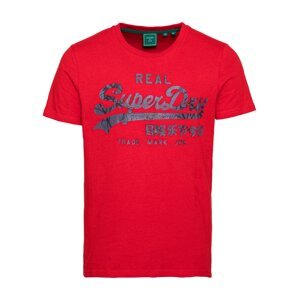 Superdry Tričko  červená / sivá