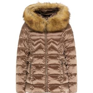 DreiMaster Klassik Zimná bunda  svetlohnedá / svetlobéžová