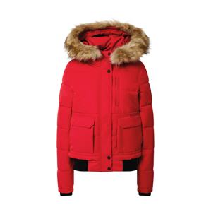 Superdry Zimná bunda 'EVEREST'  červená / hnedá