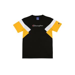 Champion Authentic Athletic Apparel Tričko  čierna / žltá / biela