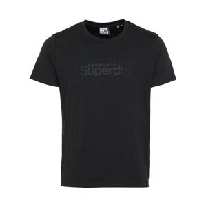Superdry Tričko  čierna / antracitová