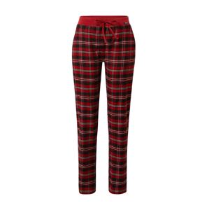 Skiny Pyžamové nohavice  červená / biela / tmavomodrá
