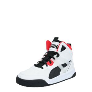 PUMA Sneaker  čierna / biela / svetločervená