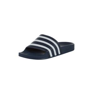 ADIDAS ORIGINALS Plážové / kúpacie topánky 'Adilette'  námornícka modrá / biela