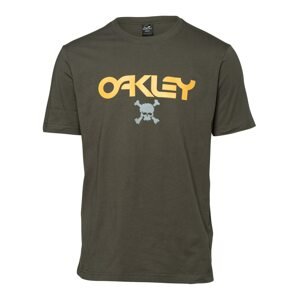 OAKLEY Funkčné tričko  kaki / oranžová / tmavosivá