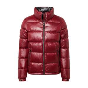 Superdry Zimná bunda  tmavočervená