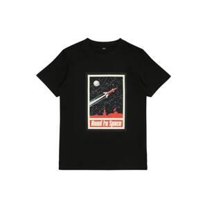 Mister Tee Shirt 'Road To Space'  čierna / zmiešané farby