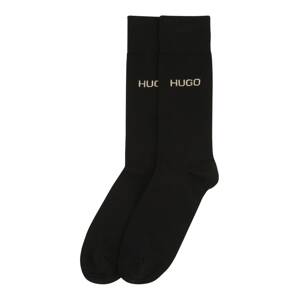HUGO Ponožky  čierna / strieborná
