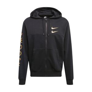 Nike Sportswear Tepláková bunda  zlatá / čierna