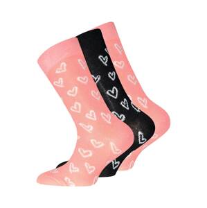 EWERS Ponožky  čierna / ružová / biela