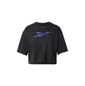 Reebok Sport Funkčné tričko  čierna / modrá / svetlomodrá
