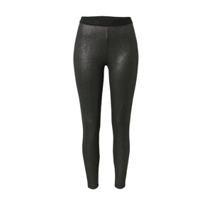 Calvin Klein Jeans Legíny 'Milano'  čierna / striebornosivá