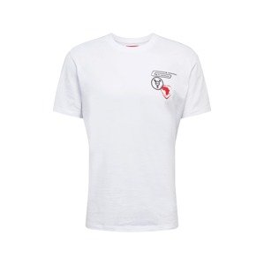 HUGO Shirt 'Dulip_LP4'  biela / čierna / červená