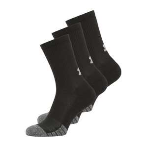 UNDER ARMOUR Športové ponožky 'HeatGear'  čierna / sivá