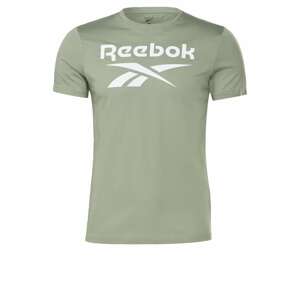 Reebok Sport Funkčné tričko  svetlozelená / biela