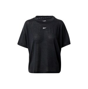 Reebok Sport Funkčné tričko 'Workout Ready Supremium'  čierna / biela