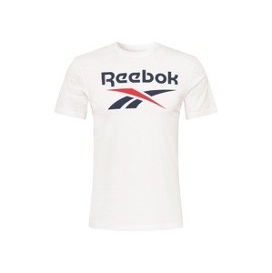 Reebok Sport Funkčné tričko  biela / tmavomodrá / melónová