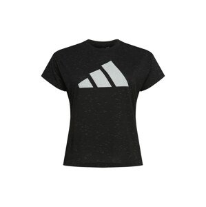 ADIDAS PERFORMANCE Funkčné tričko 'Winners'  svetlosivá / čierna melírovaná
