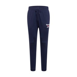 Reebok Sport Športové nohavice  biela / svetločervená / námornícka modrá